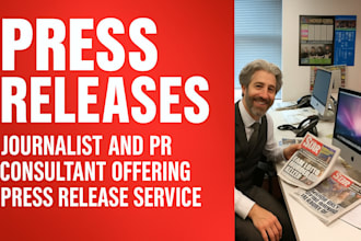 write press releases and provide PR advice