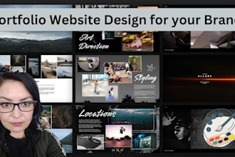 design portfolio website for filmmaker, videographers, photographers, artists