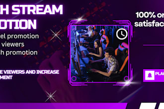 organically promote your twitch channel and boost your twitch live viewers