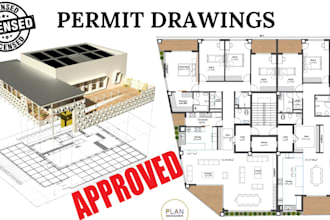 draw and stamp USA architecture and structural, floor plan, adu, for city permit