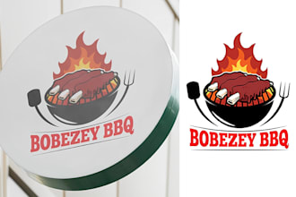 do restaurant, bar, BBQ, pizza, cafe and food logo design