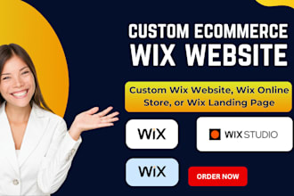 design a custom wix website, wix online store, or wix landing page velo code