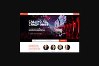 build event website, ticket booking website, event management website