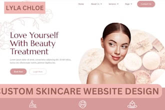 build skincare website, massage therapy website, spa website, therapy website