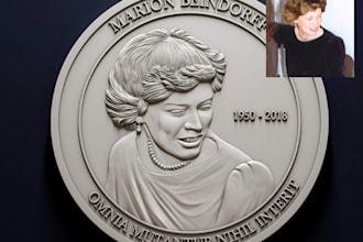 sculpt quality coin model bas relief 3d medallion for 3d printing