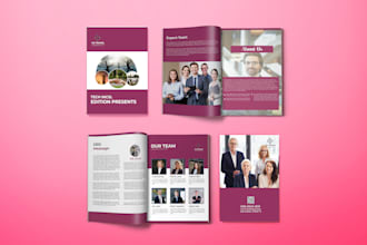 design digital brochure, company profile, annual report