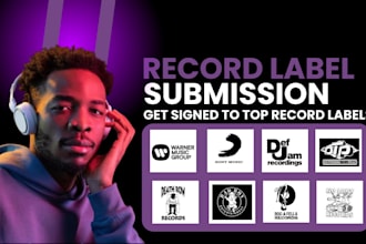 do record label submission to top active and major record labels to get signed