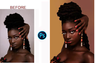 do photo editing, photo retouching and color correction