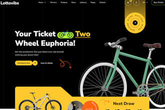 build competition website, giveaway raffle website, ticket website