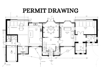 architect, draftsman of house, structural floor layout plan, mep, city permit