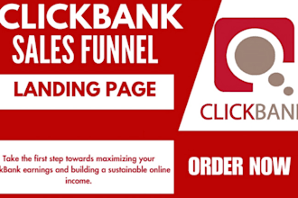 create a high converting clickbank affiliate sales funnel and landing page