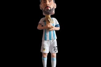 3d sculpt, bobblehead, funko pop, statue, head, action figure for 3d printing