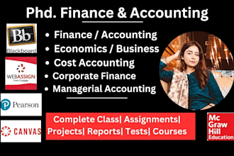 do managerial accounting, corporate finance, business, and economics course