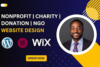 build nonprofit website for charity, donation, fundraising, ngo website