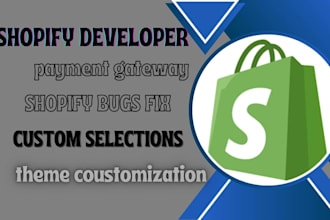 shopify theme customization, HTML and CSS fixes, and custom liquid sections