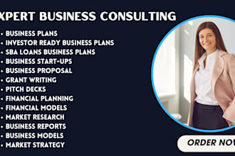 craft a business plan with marketing and financial model