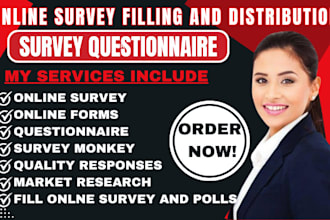 distribute and fill online survey questionnaires, polls, and survey monkey