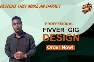 create professional fiverr gig images and custom graphics