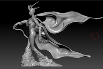 build dnd ttrpg warrior ,digital 3d statue ,fantasy 3d figure,sculpt zbrush file
