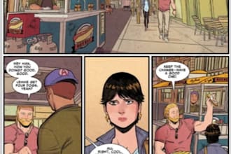 do comic book page illustration, comic strip, graphic novel, anime comic artist