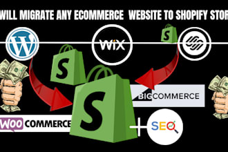 migrate wix to wordpress bigcommerce squarespace to shopify store migration