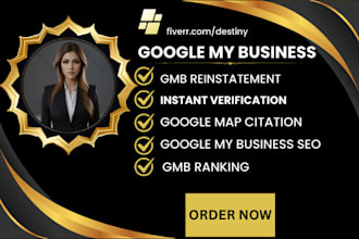 create google my business profile, map citation, gmb SEO ranking, reinstatement