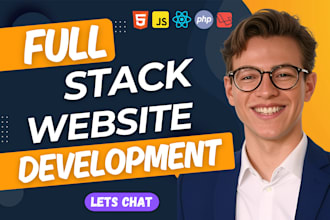 build custom websites as a full stack developer, website development