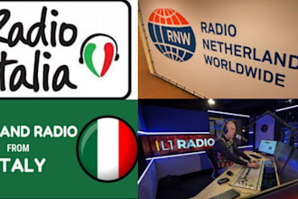 play and promote your song organically on italy and netherland radio station