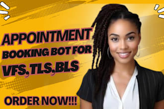 build bls appointment booking bot, tls, vfs appointment booking bot, USA visa