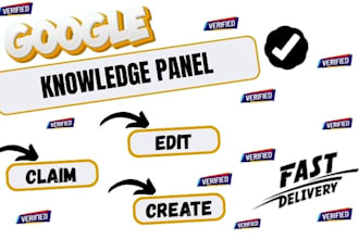 create a verified goggle knowledge panel for personal and business