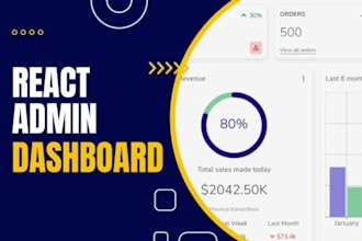 build a react app with material UI in javascript or typescript web app dashboard