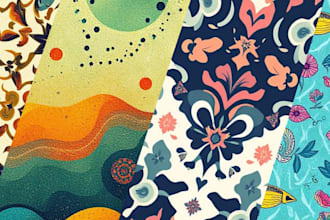 create repeat pattern design shirt design fabric textile textile design for you