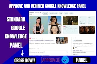 edit, create approve and verified google knowledgepanel for personal or company