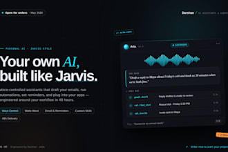build a personal ai voice assistant like jarvis with custom skills