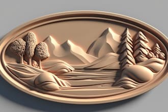 do 3d bas relief 3d coin design 3d laser engraving 3d cnc design 3d printing
