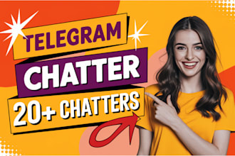 be telegram community manager or admin with 10 chatters in crypto project
