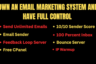 build bulk smtp server to send unlimited email with mailwizz or mautic
