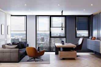 design ceo office, booking room, event space with your brand logo, gym, yoga,spa
