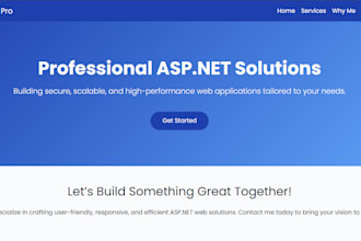 develop a professional asp dot net web application with sql and firebase