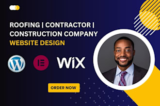 create construction, contractor, roofing, handyman, plumbing website wordpress