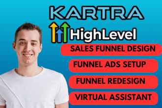 design gohighlevel sales funnel kartra funnel design  expert automation