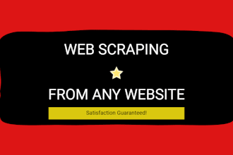 do web scraping and data mining from websites