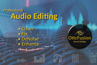 edit, clean, restore and enhance your audio files