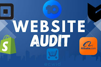 do website audit on your shopify ecwid wordpress big cartel squareonline