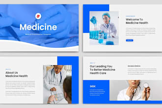 design professional medical, wellness and health powerpoint presentation