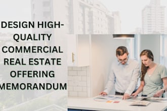design commercial real estate real estate offering memorandum brochure and flyer