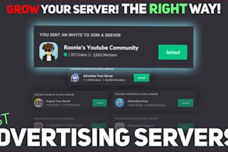 professional promote ur discord server, advertise and growth to get real member