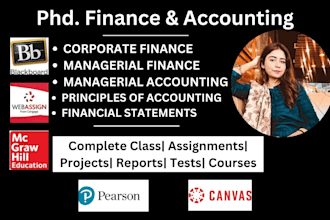 teach you corporate finance,managerial finance, and managerial accounting course