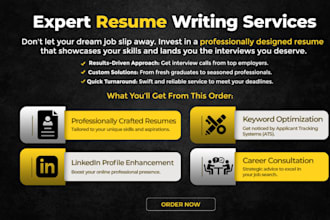 create a job winning resume executive cv and linkedin profile