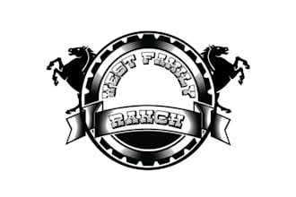 design captivating west family ranch logo